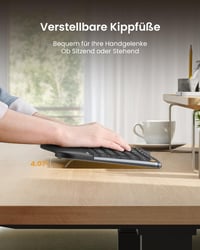 ProtoArc EK01 Plus Ergonomikus Vezeték Nélküli Billentyűzet Világítással és Csuklótámasszal 7