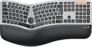 ProtoArc EK01 Plus Ergonomikus Vezeték Nélküli Billentyűzet Világítással és Csuklótámasszal