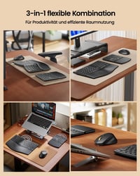 ProtoArc EKM04 ergonomikus billentyűzet-egér szett, 2,4 GHz, osztott kialakítás, külön numerikus blokk 2