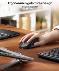 ProtoArc EKM04 ergonomikus billentyűzet-egér szett, 2,4 GHz, osztott kialakítás, külön numerikus blokk 7