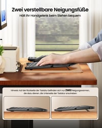 ProtoArc EKM04 ergonomikus billentyűzet-egér szett, 2,4 GHz, osztott kialakítás, külön numerikus blokk 5