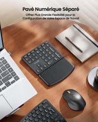 ProtoArc EKM04 Ergonomikus Vezeték Nélküli Billentyűzet és Egér Szett 9