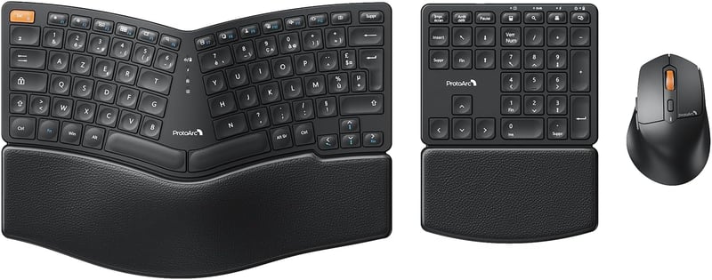 ProtoArc EKM04 Ergonomikus Vezeték Nélküli Billentyűzet és Egér Szett