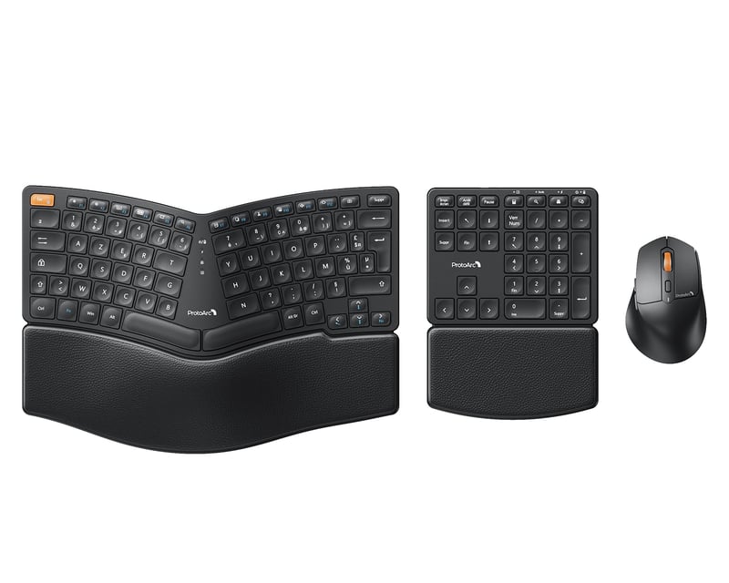 ProtoArc EKM04 Ergonomski bežični set tipkovnice i miša