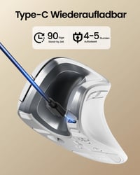 ProtoArc EM11 NL Ergonomikus Vertikális Egér, Vezeték Nélküli Tölthető, 3 Eszközös Csatlakozás, Bluetooth + USB, Csendes Kattintás, Kis-Köze 5