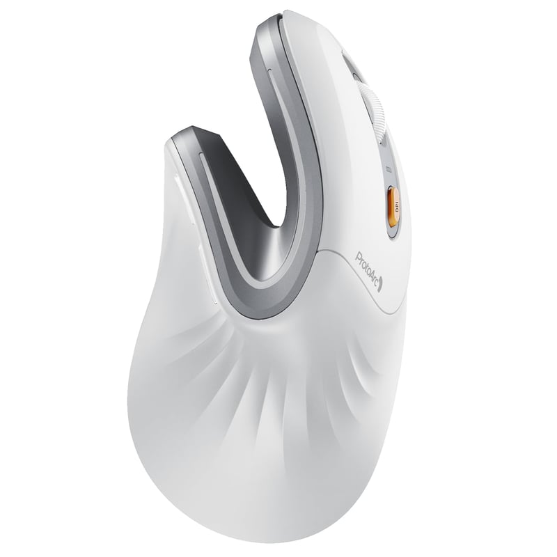 ProtoArc EM11 NL Ergonomski Vertikalni Miš, Bežični Punjivi, Povezivanje s 3 Uređaja, Bluetooth + USB, Tihi Klik, Mali do Srednji