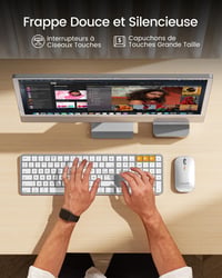 ProtoArc KM100-A Wireless Mac Billentyűzet Retro Megvilágított 5