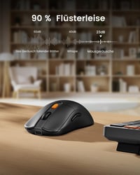 ProtoArc KM60 Wireless Bluetooth Billentyűzet és Egér Szett, Csuklótámasz, Újratölthető, PC/Mac - black 7