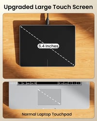 ProtoArc T1-A Trackpad Mac-hez, USB Vékony Külső Érintőpad, Nagy Pontosságú Hordozható Multi-Touch Navigáció MacBook Air Pro/iPad/iMac/Mac M 2