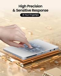 ProtoArc T1 Plus Bluetooth érintőpad Windows 11/10 laptophoz, asztali géphez - ezüst 6
