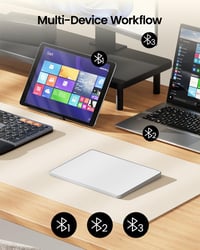 ProtoArc T1 Plus Bluetooth érintőpad Windows 11/10 laptophoz, asztali géphez - ezüst 2