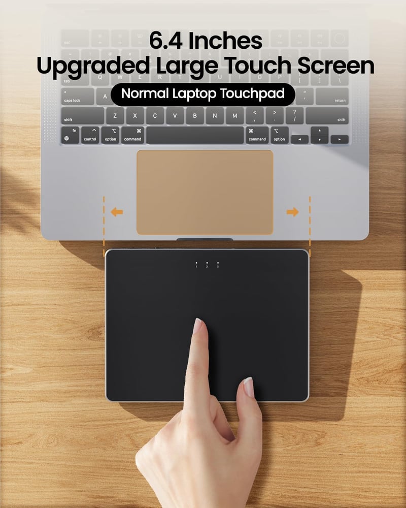 ProtoArc T1 Plus Bluetooth Touchpad - Hordozható Trackpad Windows PC-hez