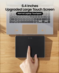 ProtoArc T1 Plus Vezeték Nélküli Bluetooth Trackpad Windows 10/11 Rendszerhez - Nagy Pontosságú Érintőpad Többujjas Gesztustámogatással, 3 E 5