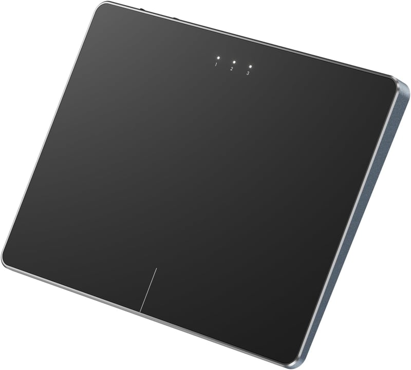 ProtoArc T1 Plus Vezeték Nélküli Bluetooth Trackpad Windows 10/11 Rendszerhez - Nagy Pontosságú Érintőpad Többujjas Gesztustámogatással, 3 E