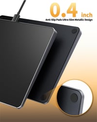 ProtoArc T1 Touchpad USB Külső Érintőpad Windows 11/10/7 Laptop Asztali Számítógép Multi-Touch Navigáció Fekete Hordozható Egér 5