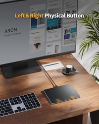 ProtoArc T1 Touchpad USB Külső Érintőpad Windows 11/10/7 Laptop Asztali Számítógép Multi-Touch Navigáció Fekete Hordozható Egér 3