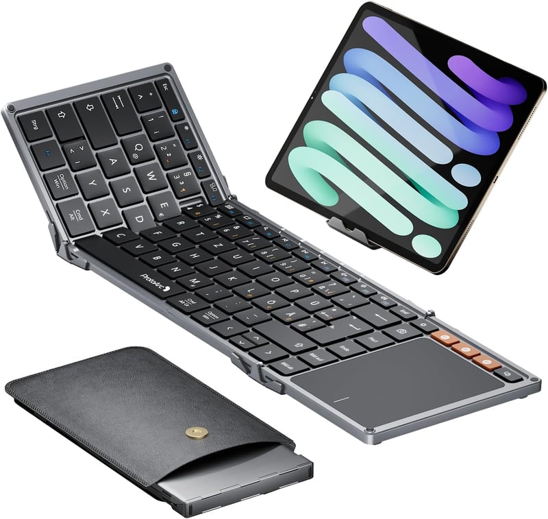 ProtoArc XK01 TP összecsukható Bluetooth billentyűzet touchpaddal QWERTZ