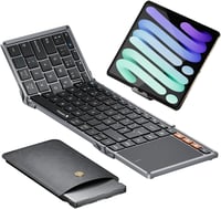 ProtoArc XK01 TP Vezeték nélküli összecsukható Bluetooth billentyűzet touchpaddal, szürke 1