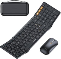 ProtoArc XKM01 Összecsukható Vezeték Nélküli Billentyűzet Egér Combo AZERTY Bluetooth USB 1