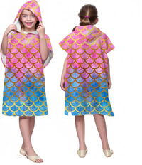 Detský kadernícky set: 10x sponka + natáčka + 66cm vrkoč + kefa + pončo 6