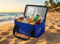 Chladiaca nákupná taška Provance, izolovaná pikniková taška, 9,5 l, skladacia plážová taška, modrá 3