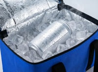 Chladiaca nákupná taška Provance, izolovaná pikniková taška, 9,5 l, skladacia plážová taška, modrá 5