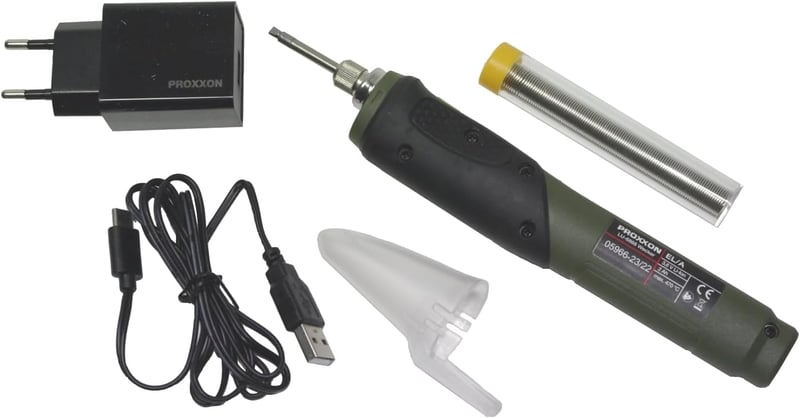 Proxxon EL/A Akkumulátoros Elektronikus Forrasztópisztoly 3.6V LED-es