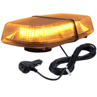 PROZOR 72 LED výstražný maják s certifikáciou E-Mark, 18W 12V/24V rotačné svetlo, vodotesnosť IP67, 8 režimov blikania, dvojitý vypínač, 5m kábel, magnetický, jantárový 1