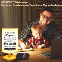 PRSTENLY Apa Asztali Lámpa - Ajándék Apának Születésnapra, Karácsonyra, Apák Napjára 5
