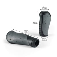 Ergonomické rukoväti na bicykel Prunus pre otočné radenie, dlhé a krátke, 22 mm, pre MTB, BMX, mestské a skladacie bicykle 2