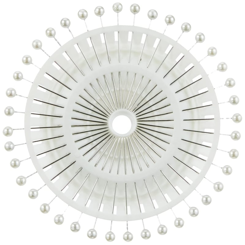 Prym 028601 Pribadače s bisernom glavicom 0,58 x 40 mm, srebrne, igle za ručni rad