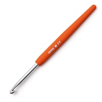 Set croșete Prym 195970 Soft Touch | 8 croșete din aluminiu cu mâner colorat (2-6 mm) | Mâner ergonomic | Cod de dimensiune | Multicolor 4