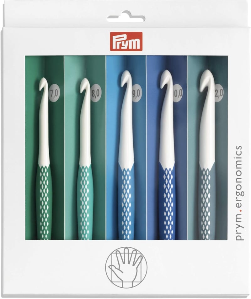 Prym Ergonomikus Horgolótű Szett Gyapjúhoz - 7,0 mm - 12,0 mm, Single