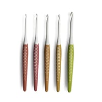 Set de croșete din lână Prym prym.ergonomics, plastic, 3,5 mm - 6 mm, alb alabastru-multicolor 4
