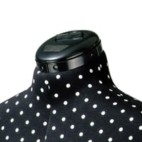 Krajčírska figurína Prym Prymadonna Polka Dots, čierno-biela s bodkami, veľkosť M (42-48), nastaviteľná výška, so značkovačom dĺžky sukne a vankúšikom na špendlíky 7