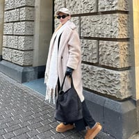 PS PETITE SIMONE Hazel Fonott Női Táska Fekete Válltáska Kézitáska Iskolához Munkához Utazáshoz 8