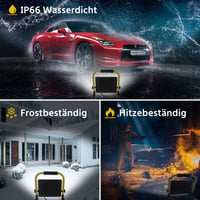 Psatfito G 200W LED stavebný reflektor 21600 lm, super jasné pracovné svetlo, 6000 K studená biela, IP66 vodotesný, s 3,5 m káblom a vypínačom, do dielne 5