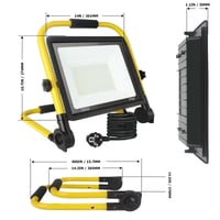 Psatfito G 200W LED stavebný reflektor 21600 lm, super jasné pracovné svetlo, 6000 K studená biela, IP66 vodotesný, s 3,5 m káblom a vypínačom, do dielne 8