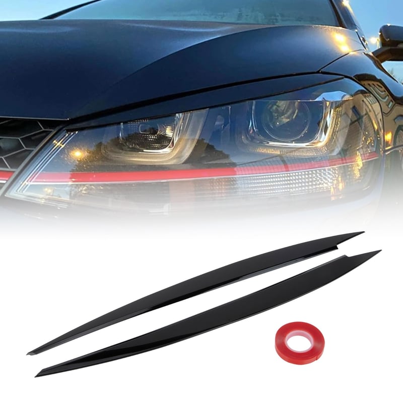PSLER Obočie svetlometov VW Golf 7 GTI MK7 Kryt očných viečok svetlometov Tuningový doplnok
