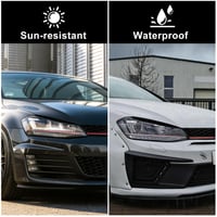 PSLER Obočie svetlometov VW Golf 7 GTI MK7 Kryt očných viečok svetlometov Tuningový doplnok 5