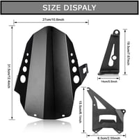PSLER hátsó sárvédő abroncsvédő sárfogó fekete X-ADV 750 Forza 750 NC 750 3