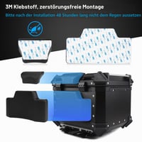 PSLER Opierka spolujazdca pre motocyklový kufor 45L, univerzálna opierka chrbta pre horný kufor 5