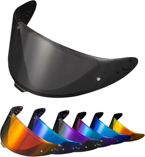 PSLER vizir za kacigu za modele Shoei NXR2 / Z8 / RF-1400 / CWR-F2 / X-Fifteen - svijetlo crni