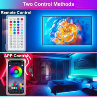 PSTAR 6m RGB LED szalag távirányítóval és app vezérléssel, zeneszinkron, dekorációs fényfüzér 5