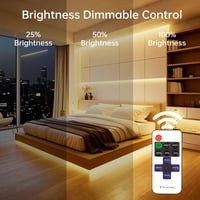 PSTAR COB LED szalag 2700K meleg fehér 1m dimmelhető 24V távirányítóval 2