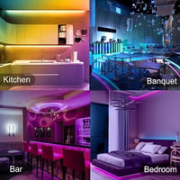 PSTAR LED szalag 20m RGB Bluetooth távirányítóval, app vezérléssel és zeneütemezéssel 4