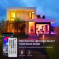 PSTAR LED szalag 20m RGB Bluetooth távirányítóval, app vezérléssel és zeneütemezéssel 3