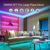 PSTAR LED szalag 20m RGB Bluetooth távirányítóval, app vezérléssel és zeneütemezéssel 2