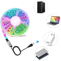 PSTAR 6m RGB LED szalag távirányítóval és app vezérléssel, zeneszinkron, dekorációs fényfüzér 7