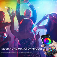 Bandă LED RGB PSTAR 10 m, cu conector USB, controlabilă prin aplicație, sincronizare cu muzica, cu telecomandă și temporizator, pentru acasă, sufragerie, bucătărie 4
